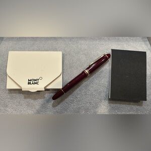 Montblanc Meisterstuck 166 Legrand Bordeaux Document Marker and Notebook